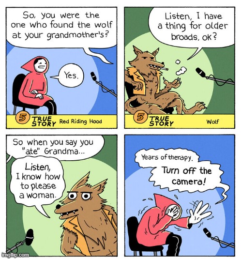 Red Riding Hood | image tagged in comics | made w/ Imgflip meme maker