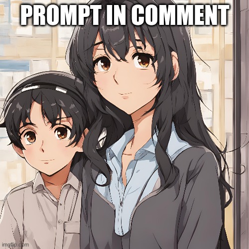 Single Mom rp | PROMPT IN COMMENT | image tagged in single mom,child | made w/ Imgflip meme maker