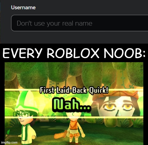 roadblocks | EVERY ROBLOX NOOB: | image tagged in roblox,noobs,you stupid shit,you idoit | made w/ Imgflip meme maker