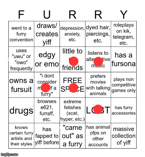 Furry Bingo V2 | image tagged in furry bingo v2 | made w/ Imgflip meme maker