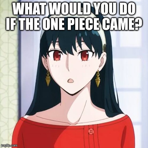 Tell me | WHAT WOULD YOU DO IF THE ONE PIECE CAME? | image tagged in anime,one piece | made w/ Imgflip meme maker