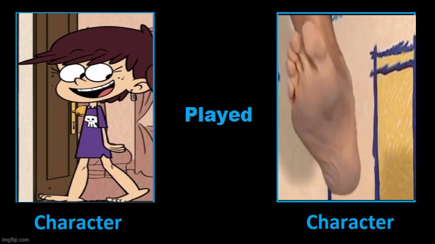 What if Luna Loud Plays Bigfoot | image tagged in what if character plays character,the loud house,crossover,sesame street | made w/ Imgflip meme maker