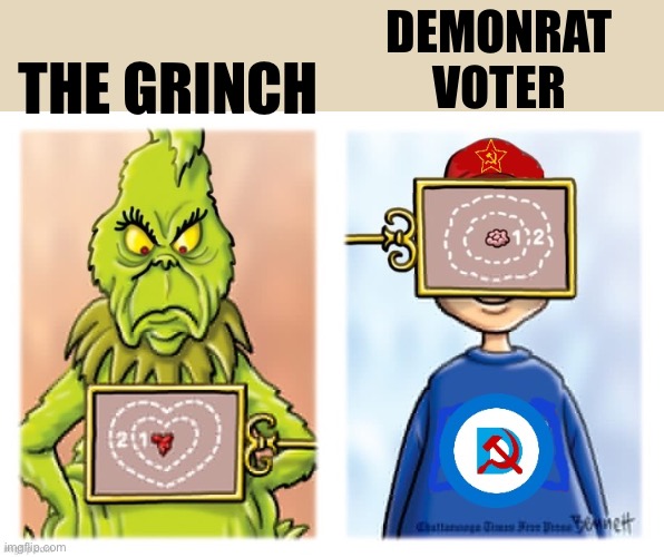 DEMONRAT 
VOTER; THE GRINCH | made w/ Imgflip meme maker