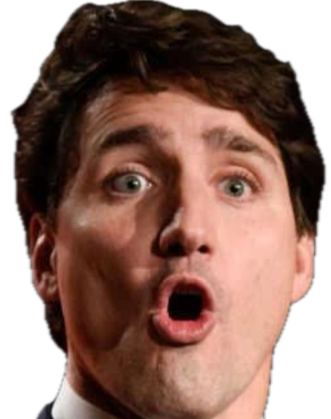 Trudeau mouth Blank Meme Template