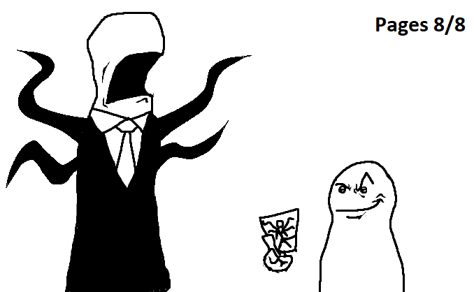 Goodbye slenderman Blank Meme Template