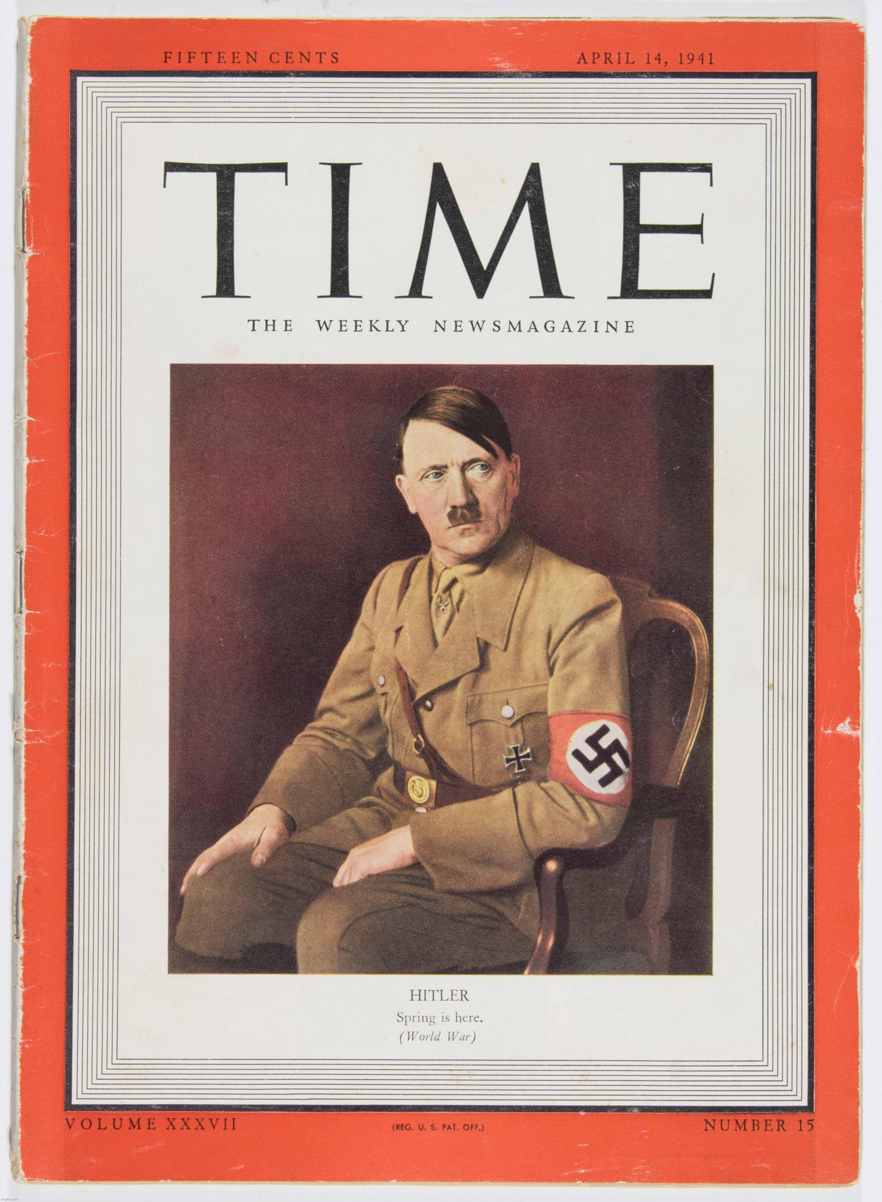 Hitler | image tagged in hitler,time magazine person of the year | made w/ Imgflip meme maker