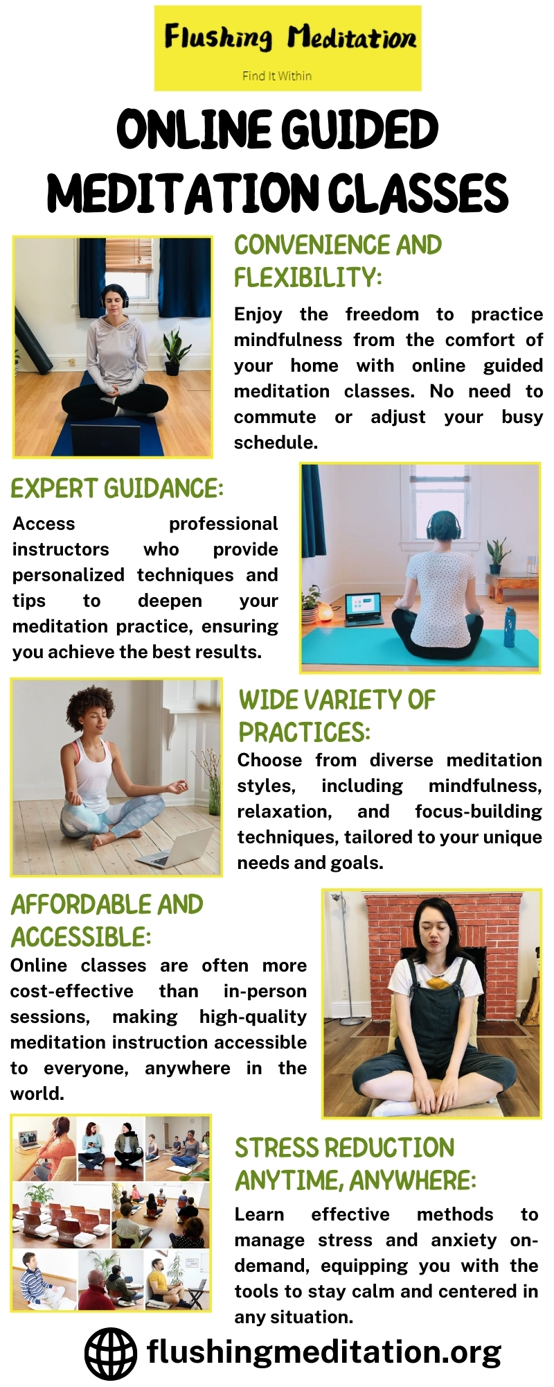 Online Guided Meditation Classes Blank Meme Template