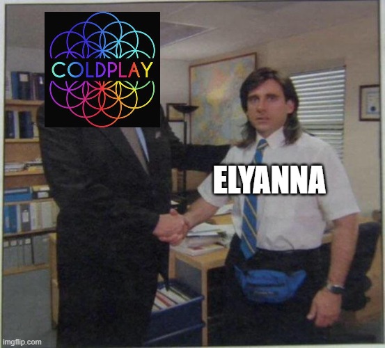 Singer Elyanna on Palestinian identity, Coldplay and 'trusting the process' (BBC, 18/12/2024) | ELYANNA | image tagged in the office handshake,memes,coldplay,music,palestine,uk | made w/ Imgflip meme maker