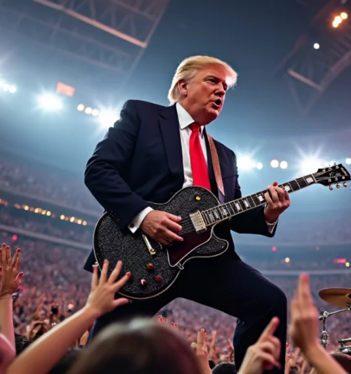 High Quality Trump Guitar Blank Meme Template