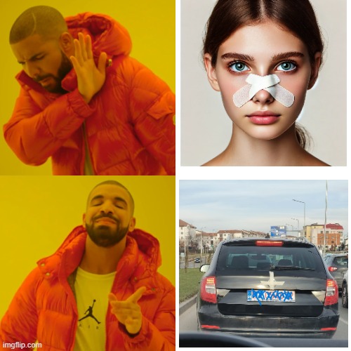 facelift | image tagged in memes,drake hotline bling | made w/ Imgflip meme maker