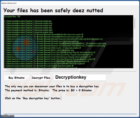 Deeznuts ransomware | image tagged in deeznuts ransomware | made w/ Imgflip meme maker