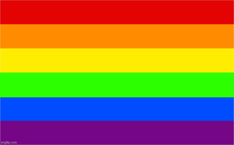 Gay Flag V2 by WarCriminalAsher | image tagged in gay flag v2 by warcriminalasher | made w/ Imgflip meme maker