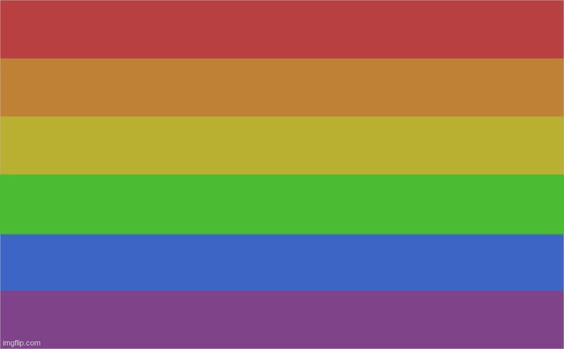 Gay Flag V2 (less of an eyesore) by WarCriminalAsher | image tagged in gay flag v2 less of an eyesore by warcriminalasher | made w/ Imgflip meme maker