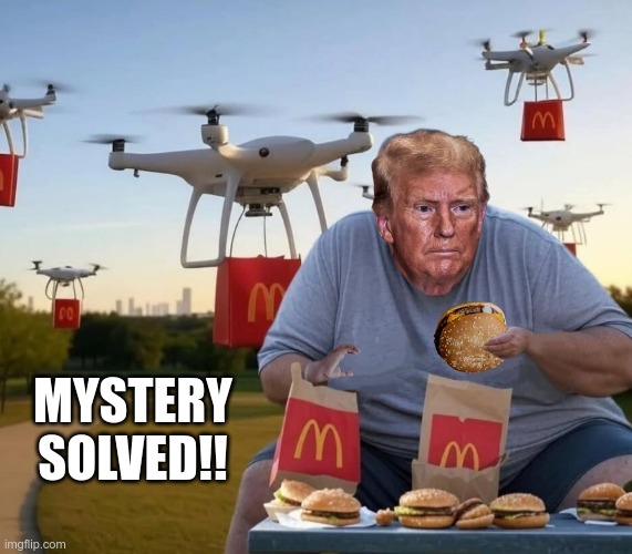 Mystery solved | MYSTERY SOLVED!! | image tagged in trump,mcdonalds,pig,fascist,maga | made w/ Imgflip meme maker