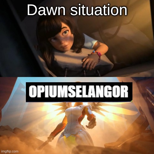 savior mercy | Dawn situation | image tagged in savior mercy | made w/ Imgflip meme maker