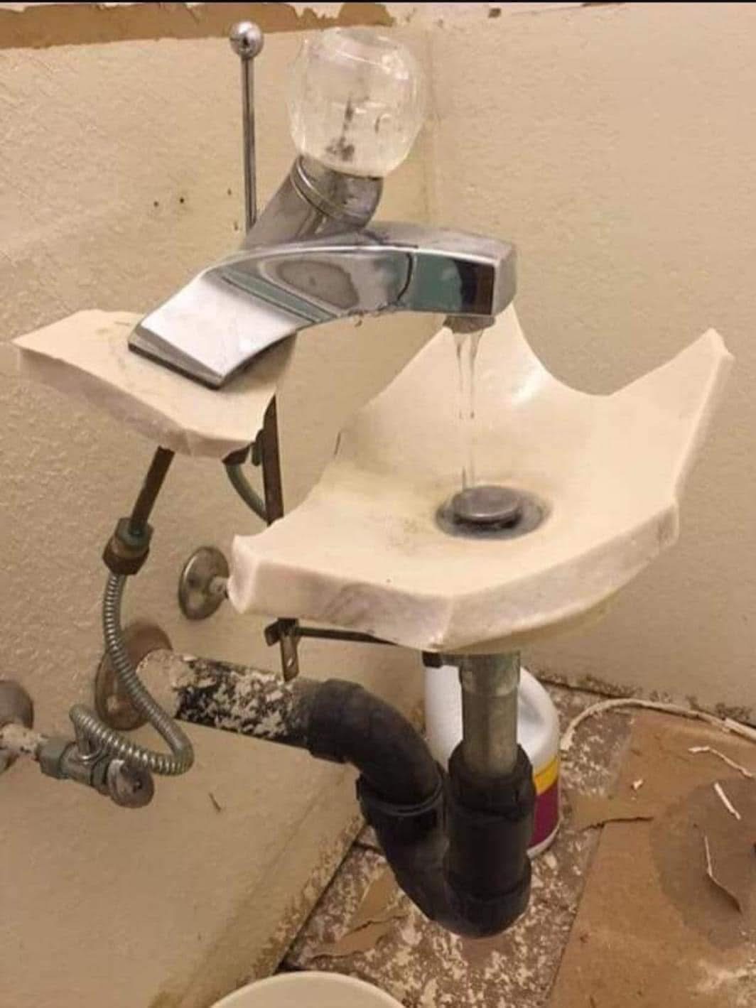 Broken Sink Blank Meme Template