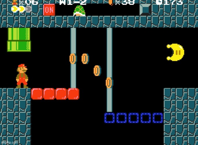 This isn't super mario maker | image tagged in mario | made w/ Imgflip meme maker