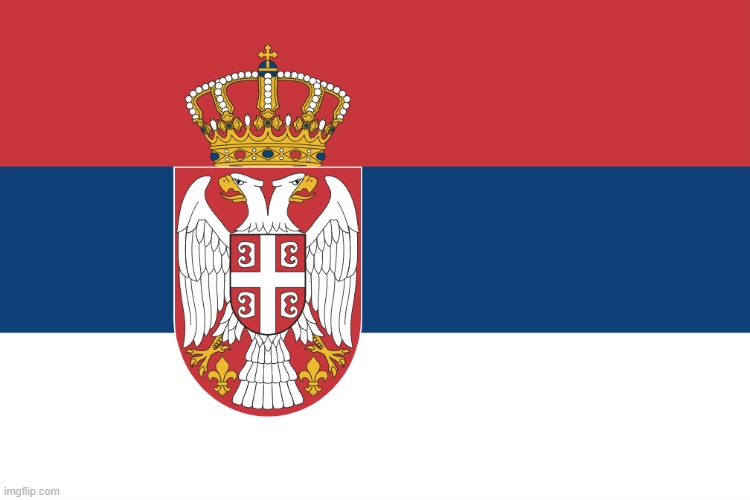 how to piss off Bad-Cop | image tagged in serbian flag | made w/ Imgflip meme maker