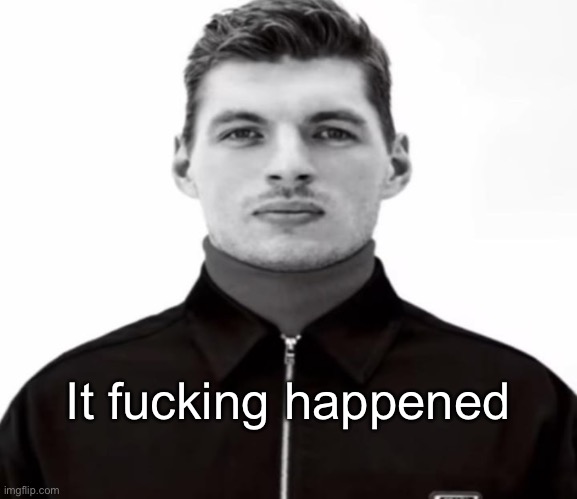 Skibidi toilet is in fortnite | It fucking happened | image tagged in black and white max verstappen | made w/ Imgflip meme maker