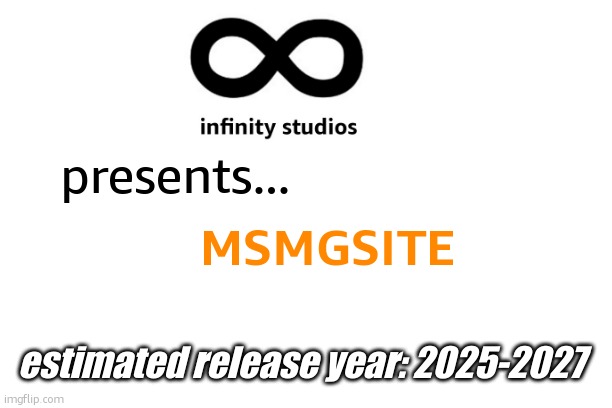 presents... MSMGSITE; estimated release year: 2025-2027 | made w/ Imgflip meme maker