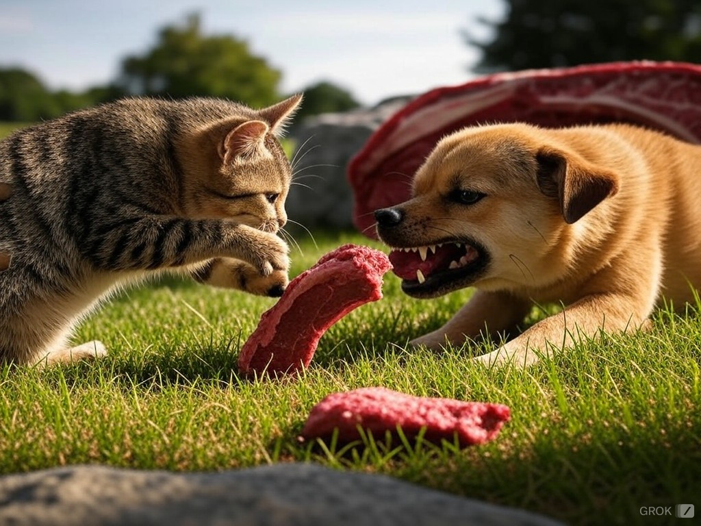 Cat vs dog Blank Meme Template