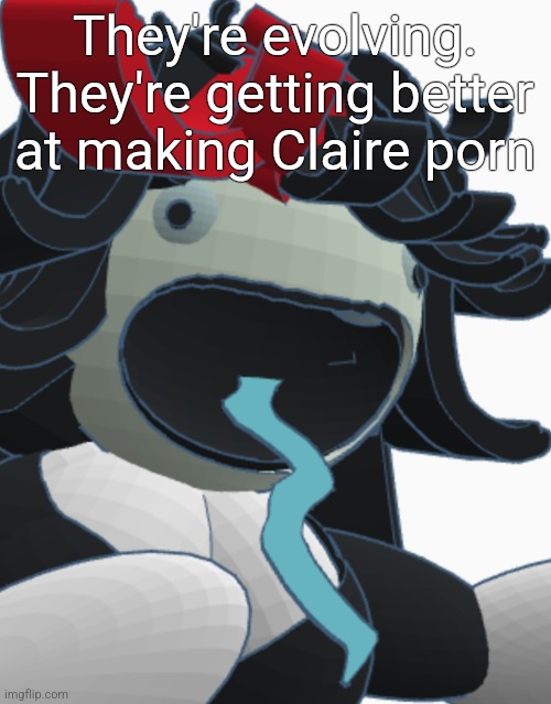 Concept art Claire tongue | They're evolving. They're getting better at making Claire porn | image tagged in concept art claire tongue | made w/ Imgflip meme maker