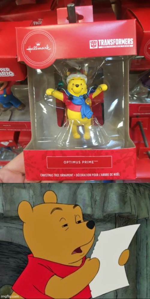 Ahh yes, Optimus Prime | image tagged in winnie the pooh squinting,winnie the pooh,transformers,you had one job,memes,optimus prime | made w/ Imgflip meme maker