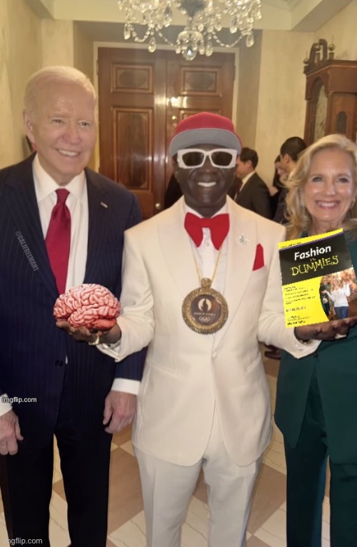 image tagged in flavor flav,joe biden,stupid liberals,democrats,maga,donald trump | made w/ Imgflip meme maker