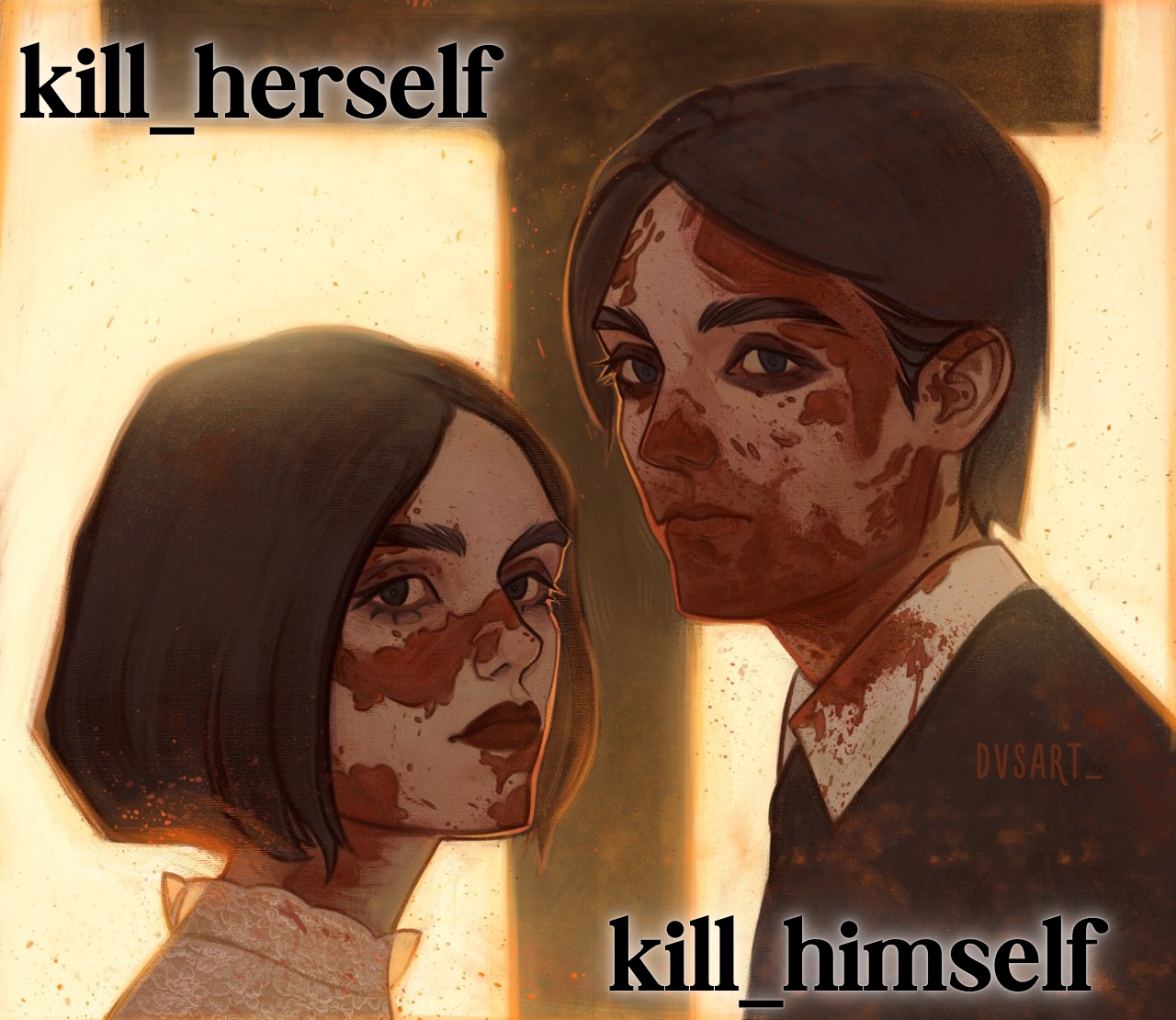 High Quality kill_herself and kill_himself shared temp Blank Meme Template