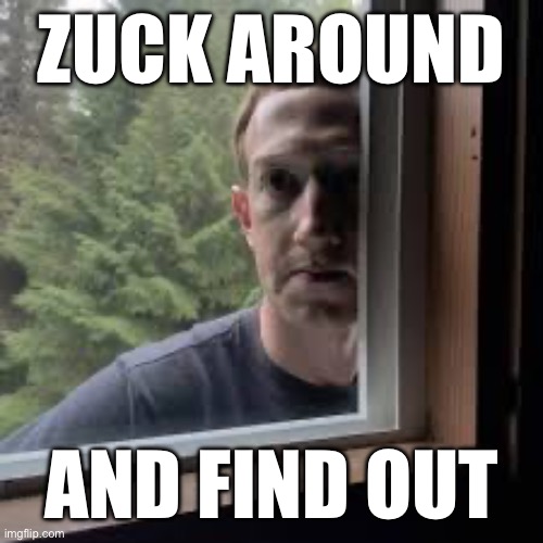 Zuckerberg | ZUCK AROUND; AND FIND OUT | image tagged in mark zuckerberg | made w/ Imgflip meme maker