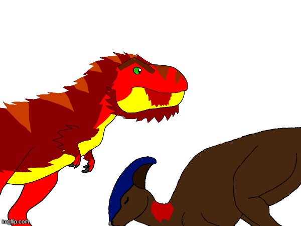 Tyrex enjoying his meal he hunted.mp3 | image tagged in tyrex,isla phanero,paleoverse,eoiverse | made w/ Imgflip meme maker