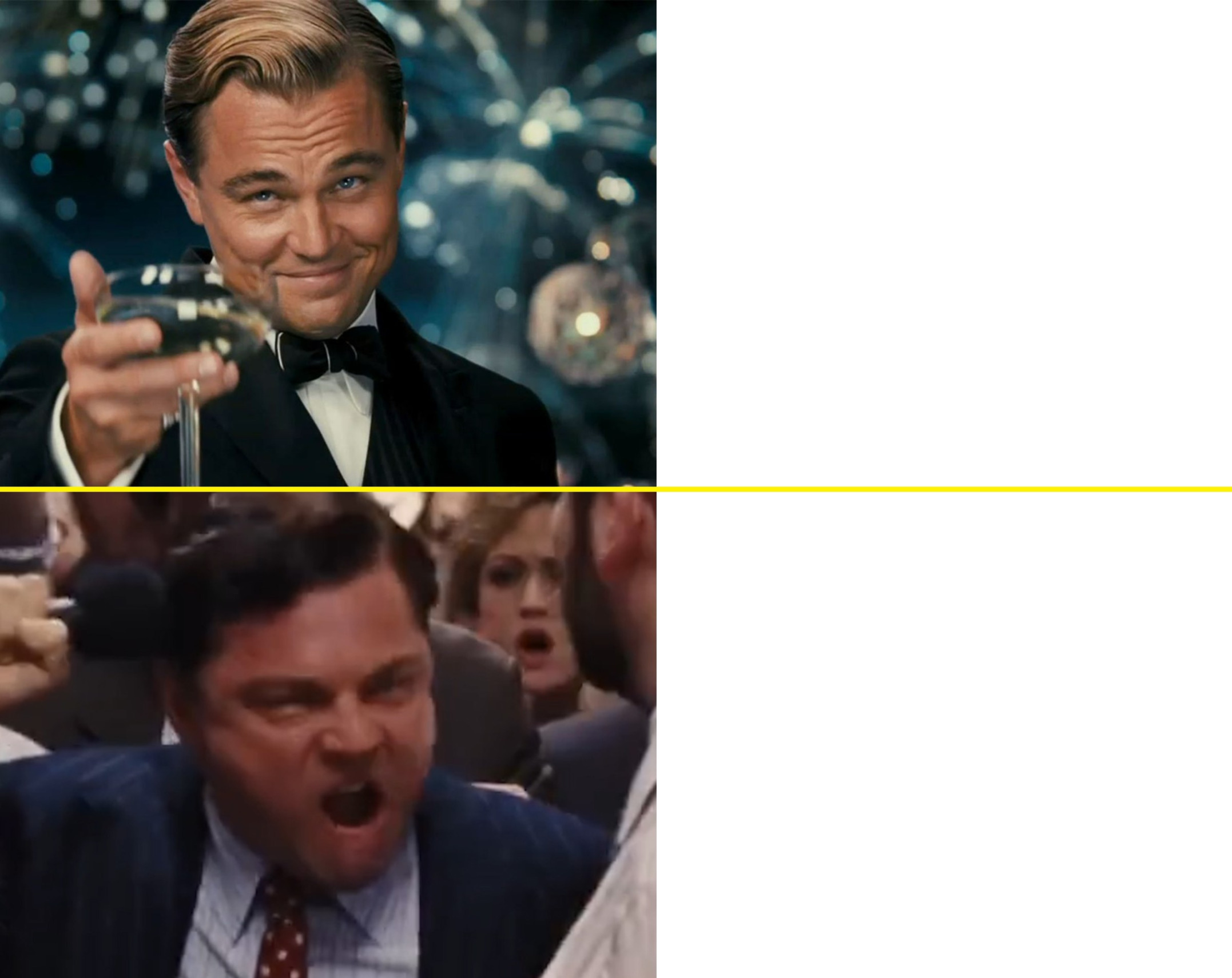 Every Leo has Two Caprios Blank Meme Template