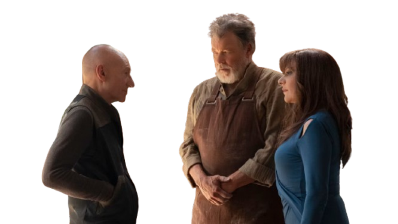 Picard, Riker, Troi Blank Meme Template