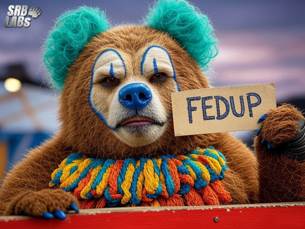 FEDUP CLOWN BEAR Blank Meme Template