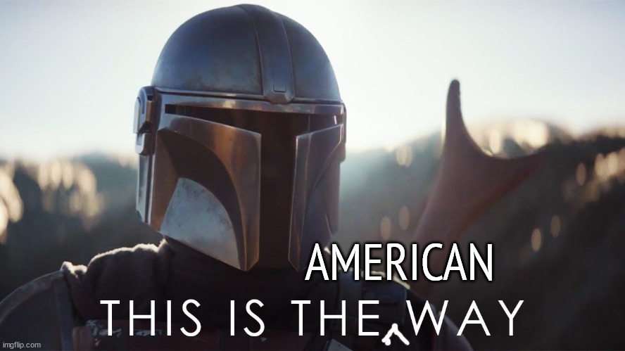 This is the way | AMERICAN | image tagged in this is the way | made w/ Imgflip meme maker