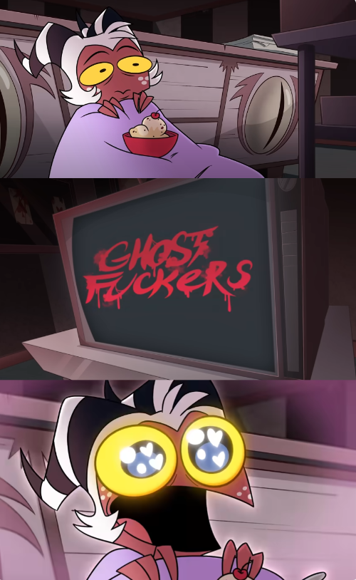 Helluva Boss happy moxxie Blank Meme Template