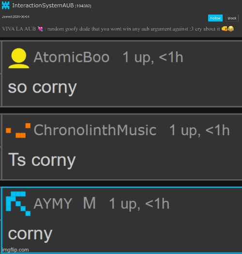 This is his description, simply corny | image tagged in ts corny,msmg | made w/ Imgflip meme maker