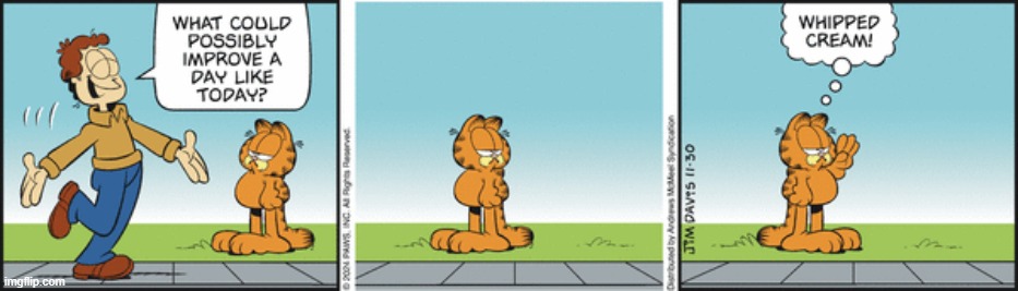 Garfield | image tagged in comics | made w/ Imgflip meme maker