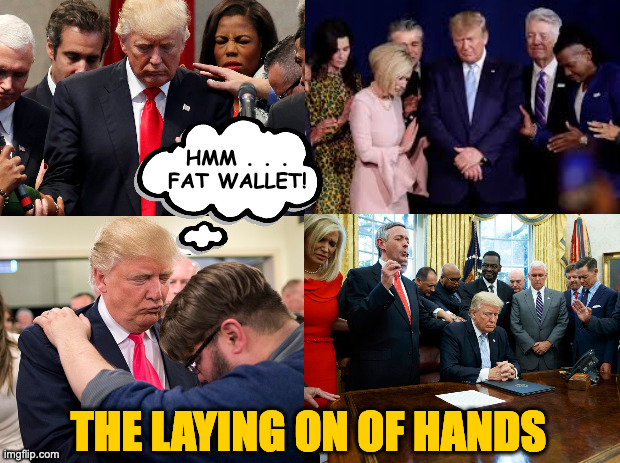 HMM . . .
FAT WALLET! THE LAYING ON OF HANDS | made w/ Imgflip meme maker