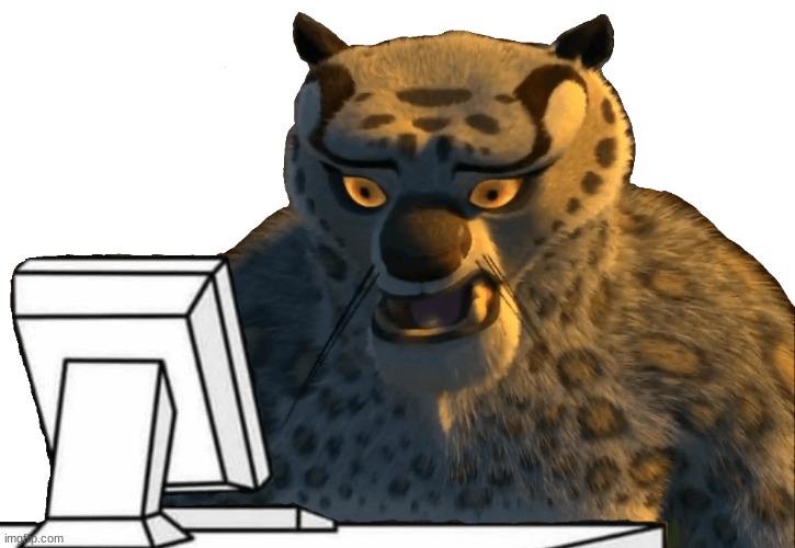 Tai Lung uncomfortable | image tagged in tai lung uncomfortable | made w/ Imgflip meme maker
