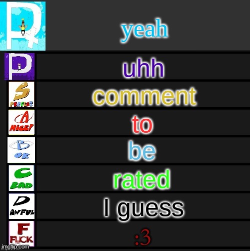 Why so Pizza Tower? | yeah; uhh; comment; to; be; rated; I guess; :3 | image tagged in tier list pizza tower ver version 2 | made w/ Imgflip meme maker