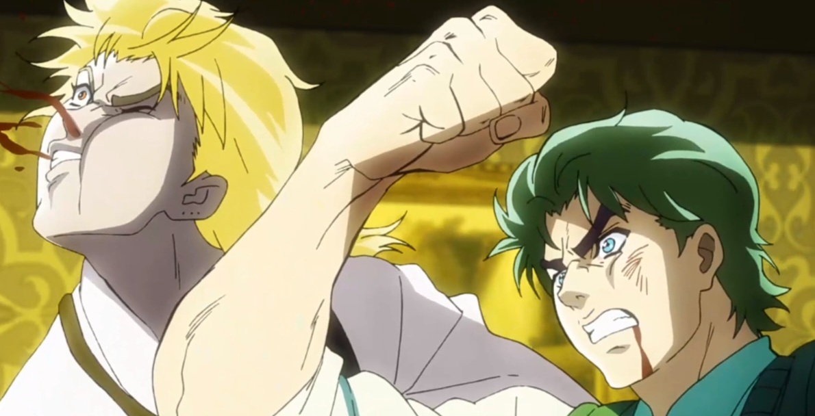 High Quality Jonathan DESTROYING Dio Blank Meme Template