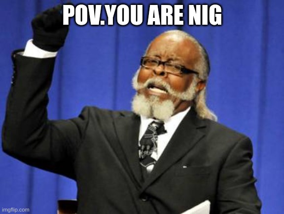 lollllll | POV.YOU ARE NIG | image tagged in memes,too damn high | made w/ Imgflip meme maker