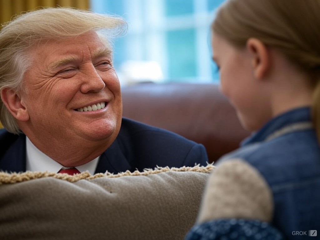 Donald Trump girl white house jPP Blank Meme Template