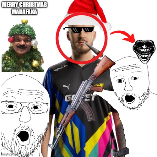 jL | MERRY CHRISTMAS
MADAFAKA | image tagged in funny meme,gaming,counterstrike | made w/ Imgflip meme maker