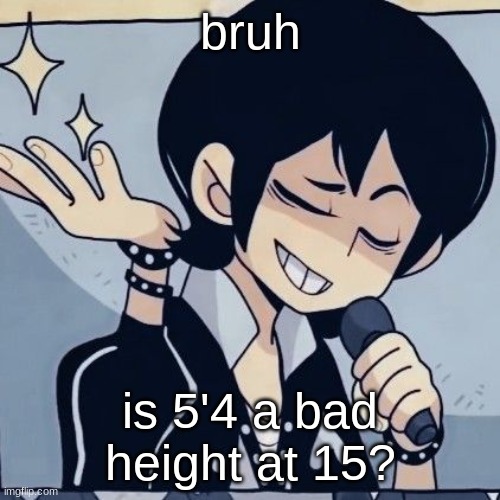 Tophamhatkyo just sayin | bruh; is 5'4 a bad height at 15? | image tagged in tophamhatkyo just sayin | made w/ Imgflip meme maker