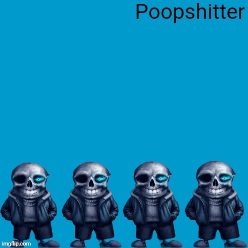 Turns out there's now a transparent poopshitter sans image, so I decided to recreate my previous post | image tagged in poopshitter | made w/ Imgflip meme maker