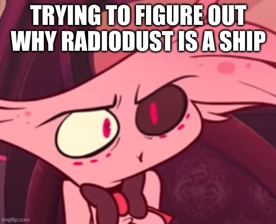 What | TRYING TO FIGURE OUT WHY RADIODUST IS A SHIP | image tagged in what | made w/ Imgflip meme maker