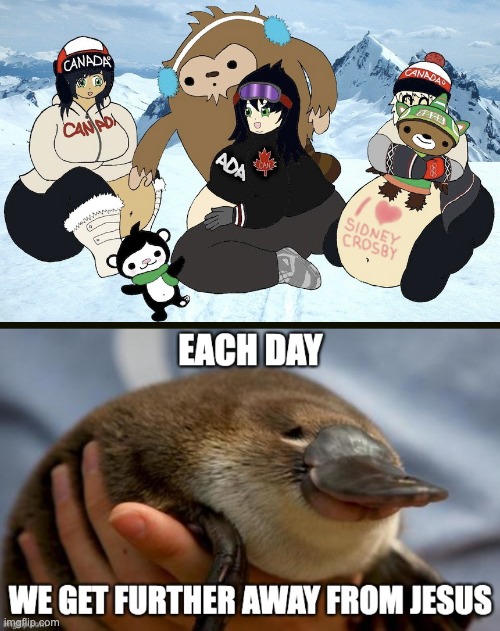 some cringe fanart i found... | image tagged in platypus,quatchi,miga,sumi,memes,wtf | made w/ Imgflip meme maker