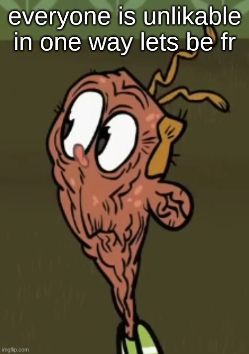 two shoes wild | everyone is unlikable in one way lets be fr | image tagged in two shoes wild | made w/ Imgflip meme maker